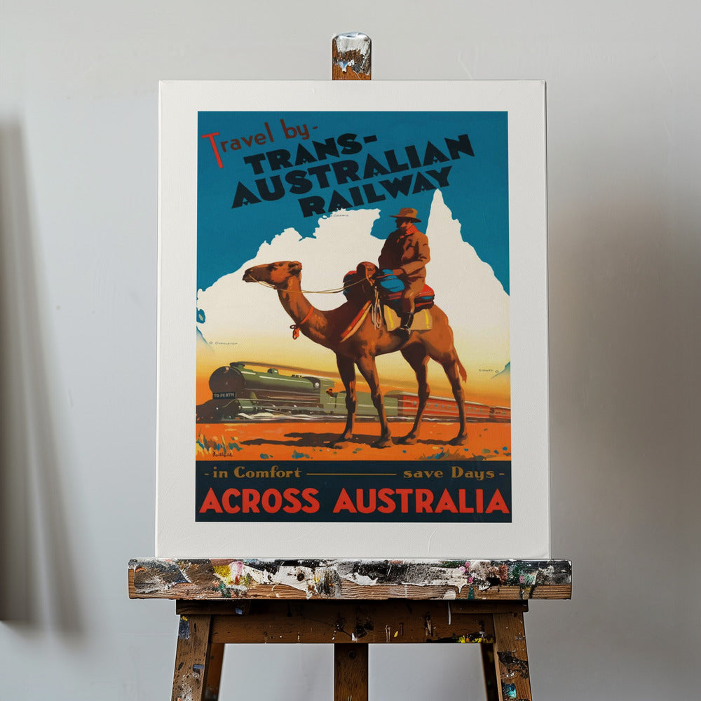 Chemin de fer transaustralien Posters - Affiche Artistique | Tableaux sur Toile