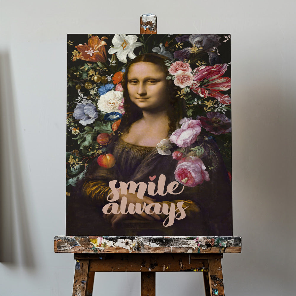 Smil altid, Mona Lisa | Lærredsbilleder