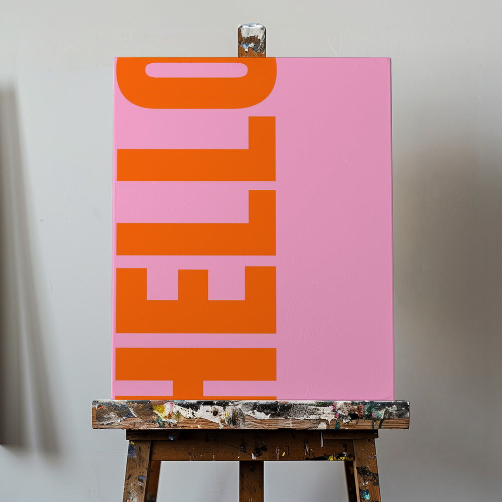 Bold Greeting Burst | Canvas