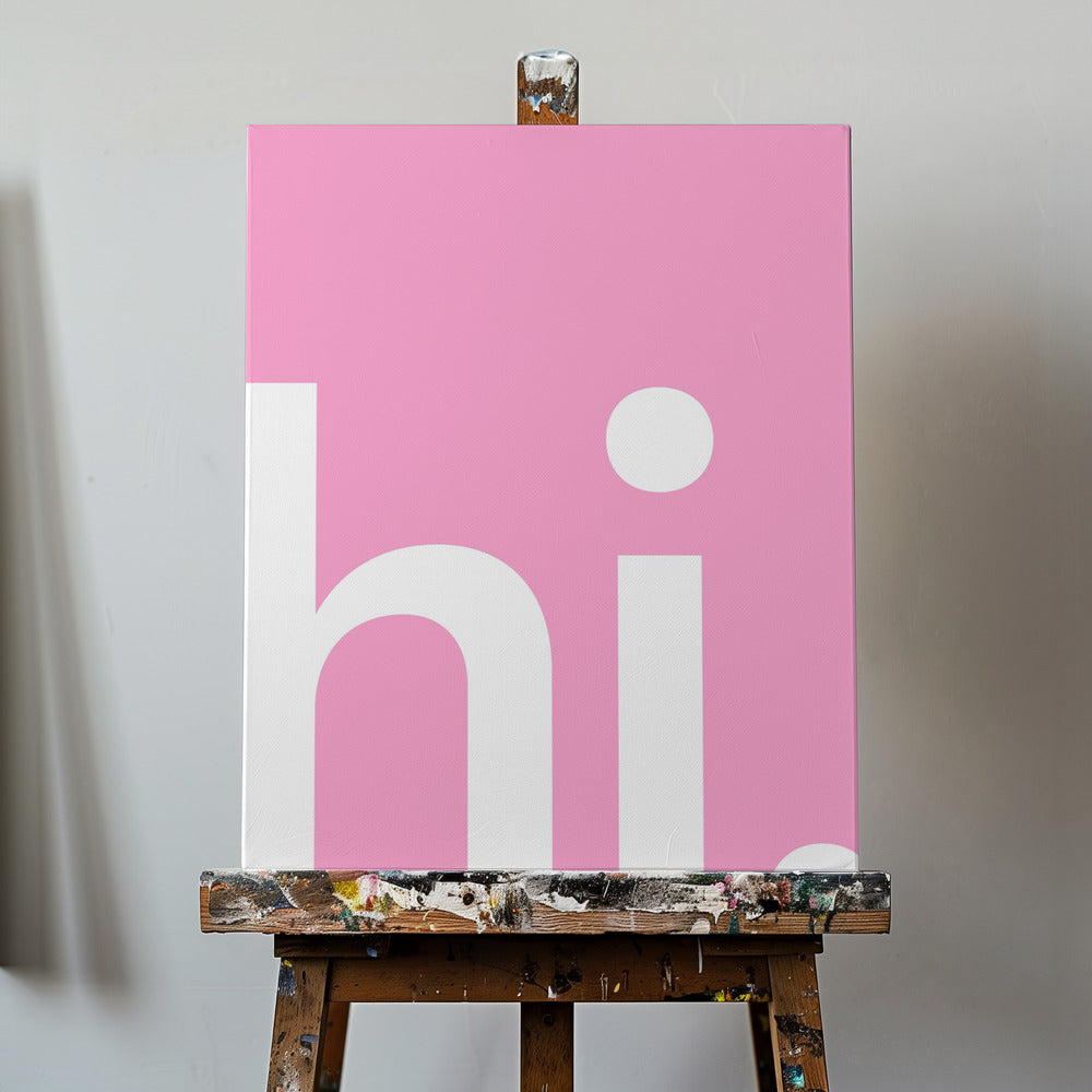 Pink Greeting | Canvas
