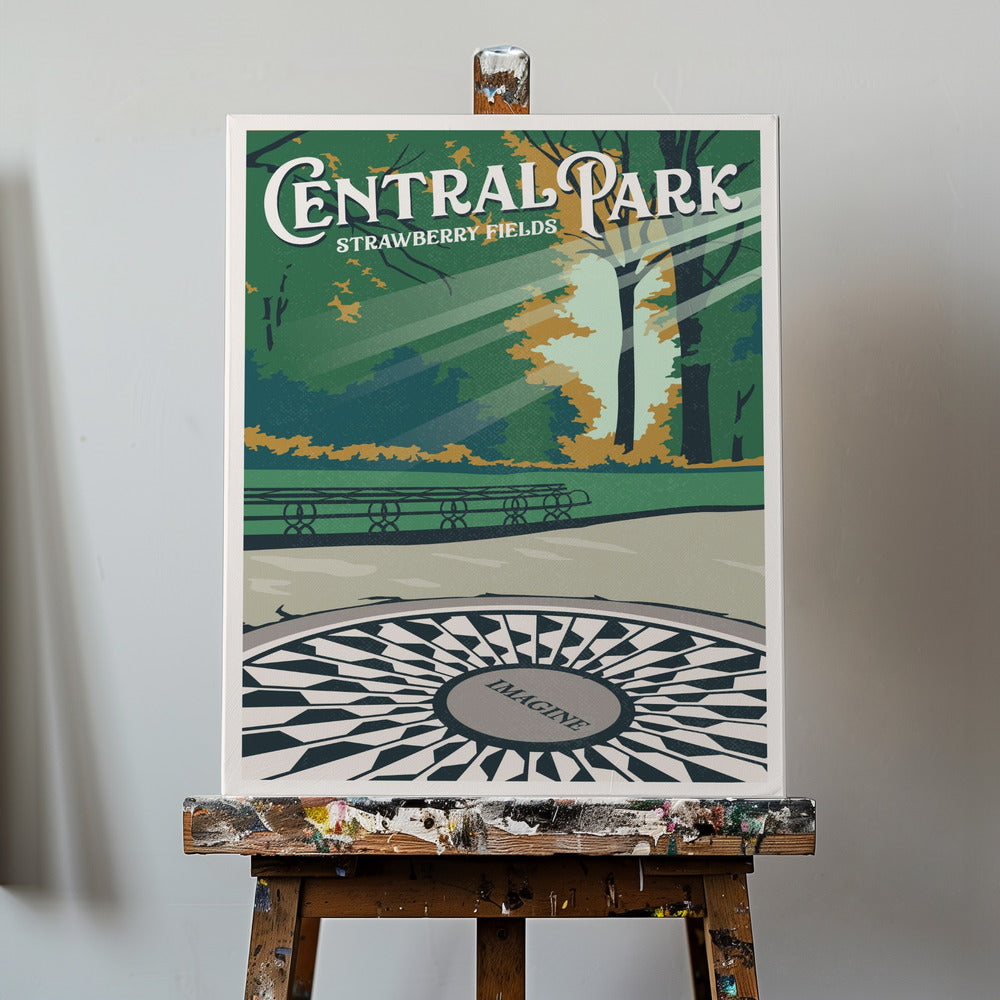 Central Park New York -matkajuliste | Canvastaulut