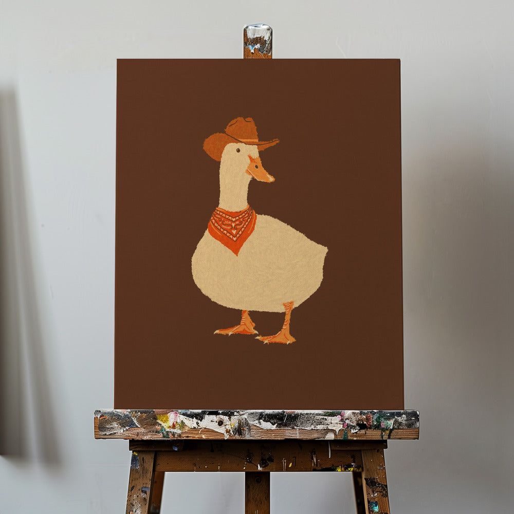 Bo die Cowboy-Ente | Leinwand-Bilder