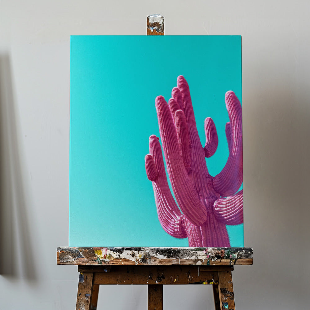Saguaro rosa magenta | Stampe su Tela