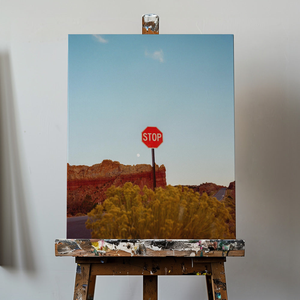 Abiquiu-Sonnenuntergang | Leinwand-Bilder