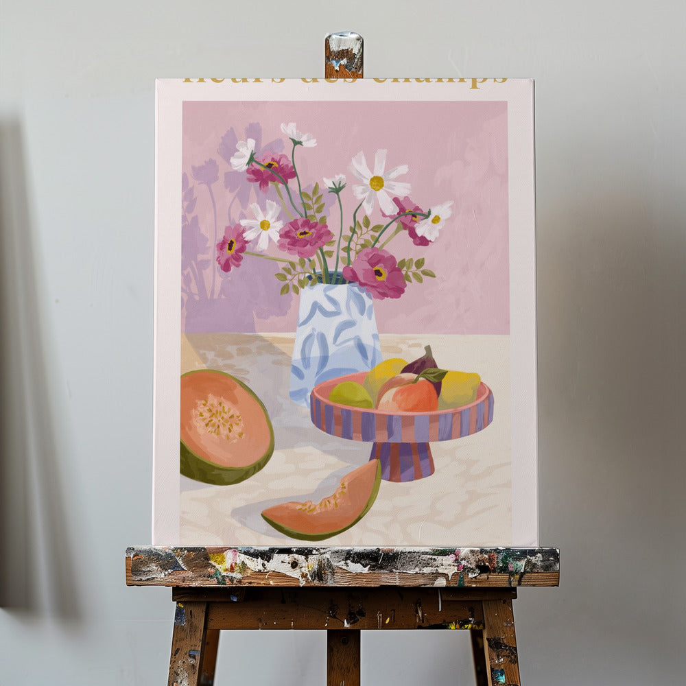 Fleur Des Champs-Pink | Tableaux sur Toile
