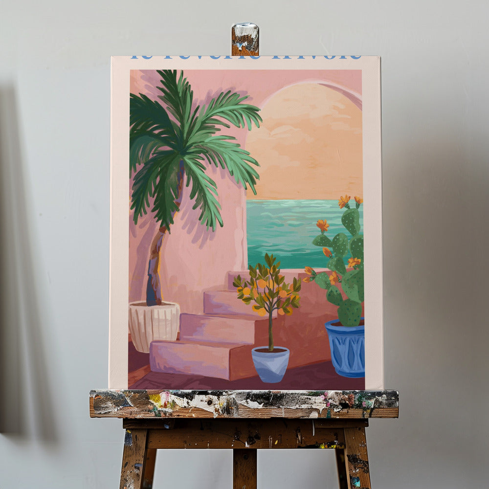 Den lättsinniga dagdrömmen - Palm | Canvas
