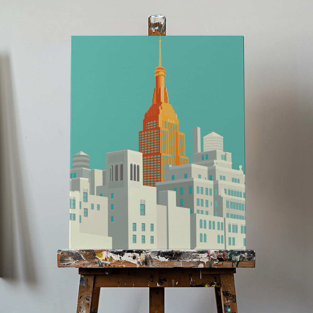 New York-vyn från höjdpunkterna | Canvas