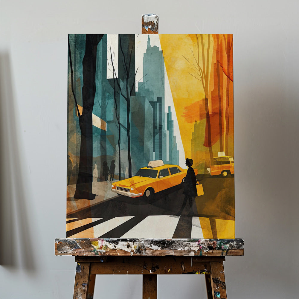 New York City aquarel digitaal schilderij (5) | Canvasprints