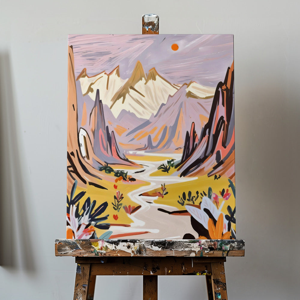 Lavendelgebergte | Canvasprints