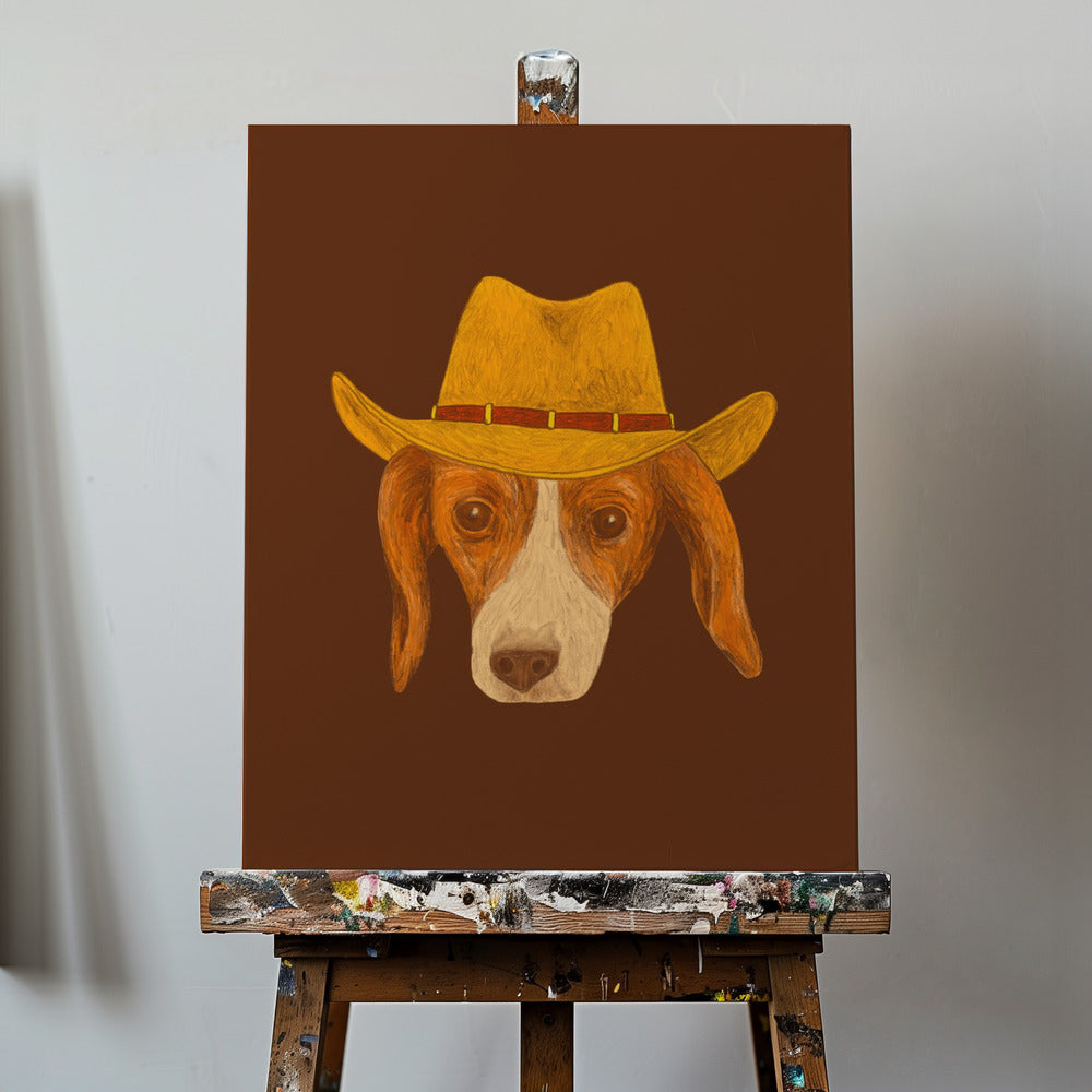 Nala, le chiot cowgirl le plus mignon | Tableaux sur Toile