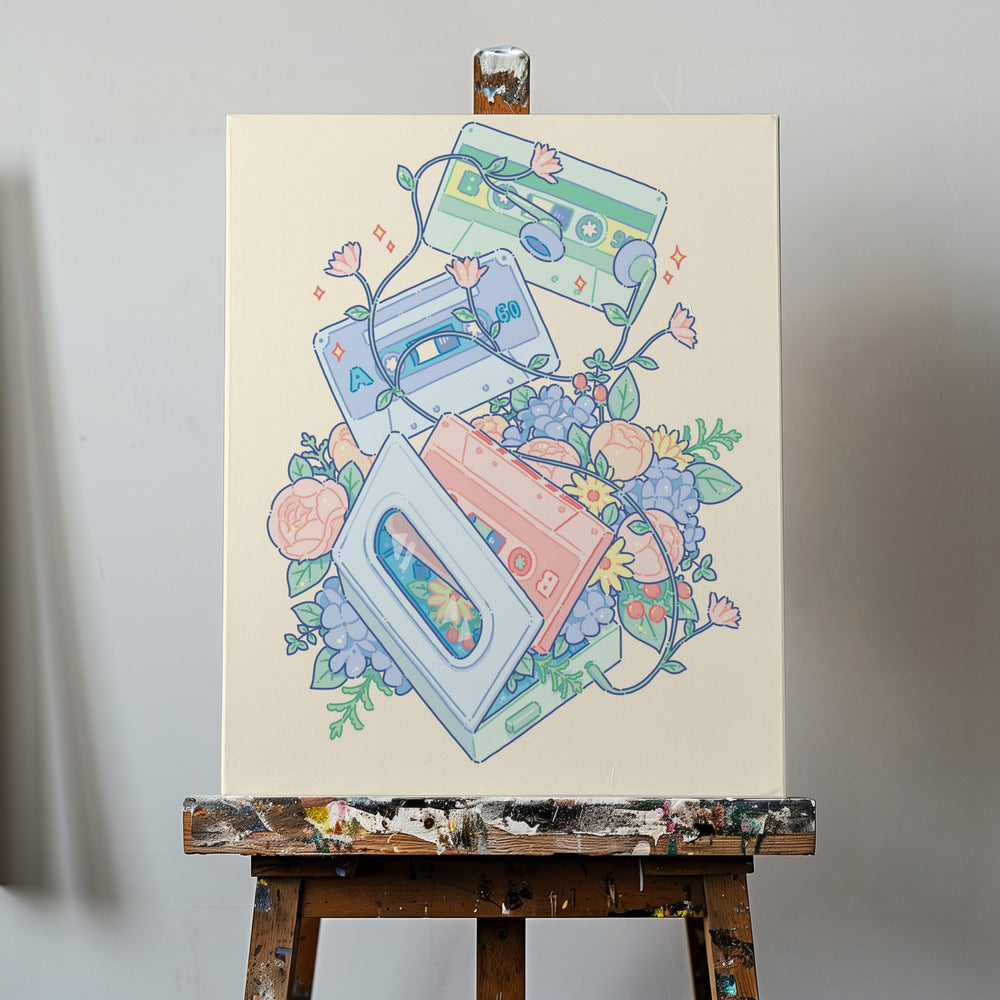 Cassette Tape(ivory) | Canvas