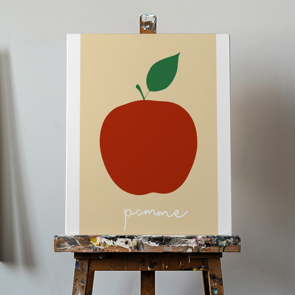 La Pomme (Bright Red) | Canvas
