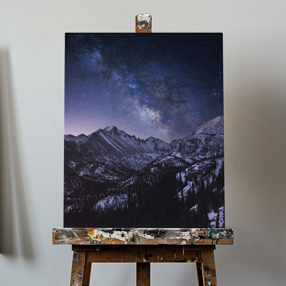 Milky Way over Longs Peak | Canvas