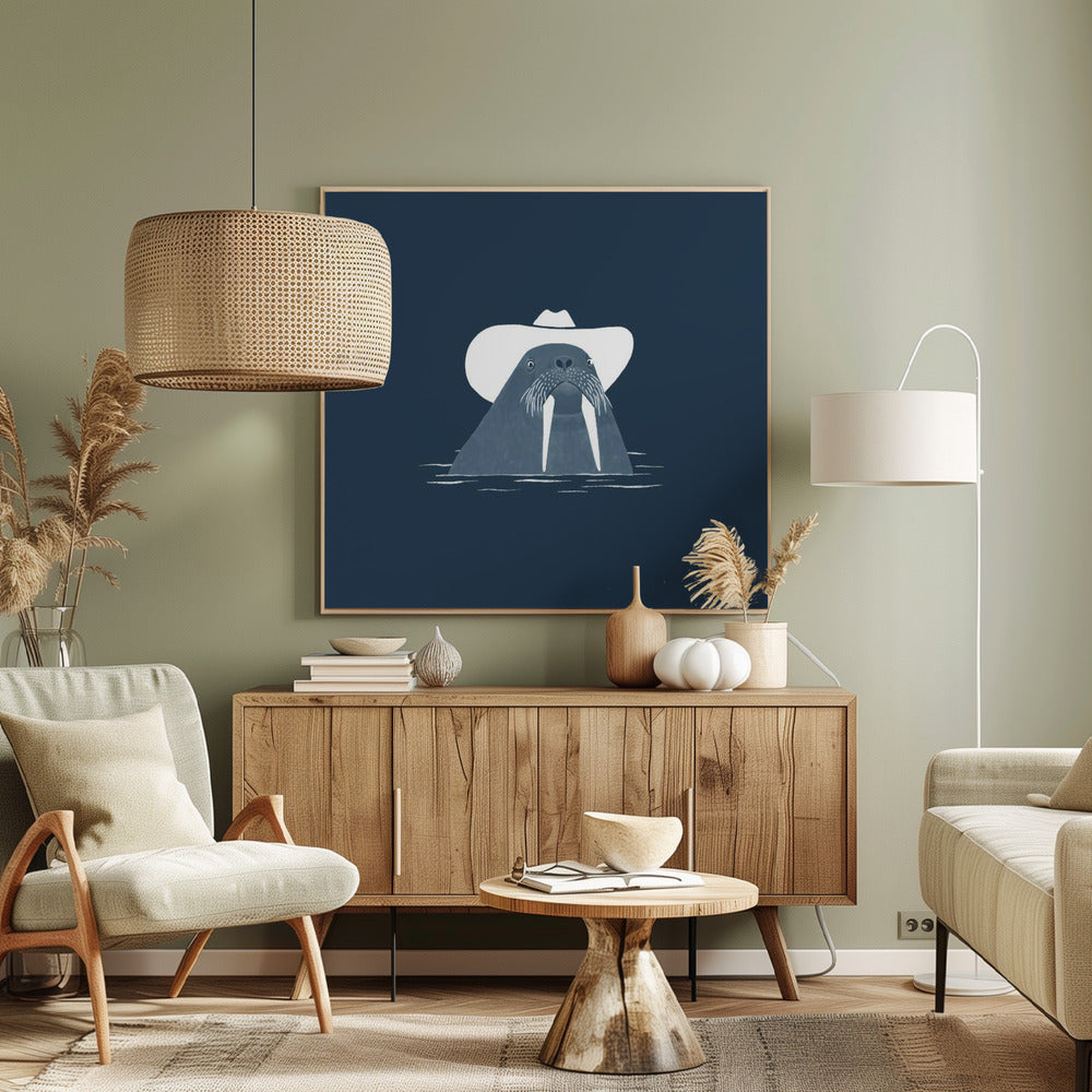 Hank de cowboywalrus | Canvasprints