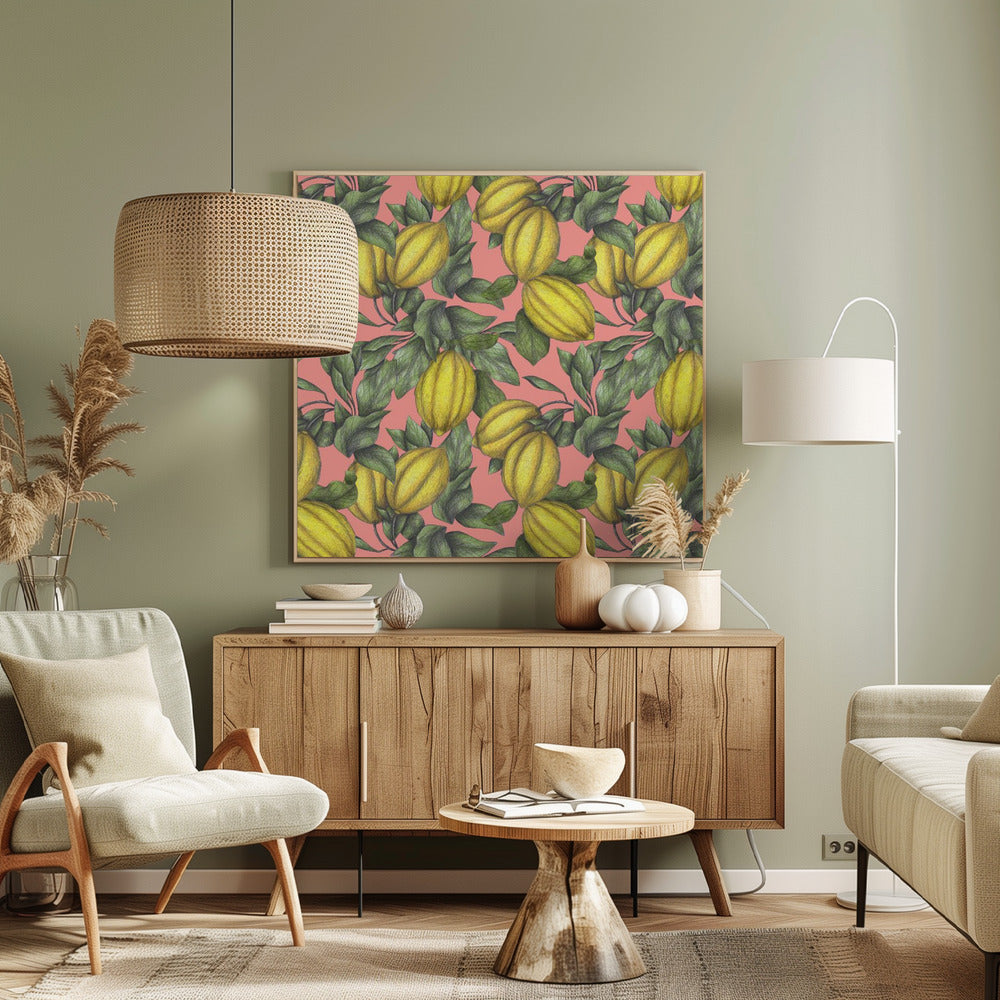 Pattern of Yellow Lemon | Canvas