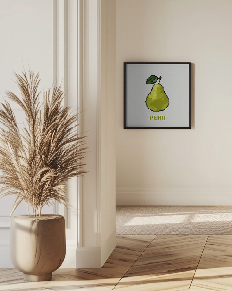 Pixel Fruit - Päron | Poster