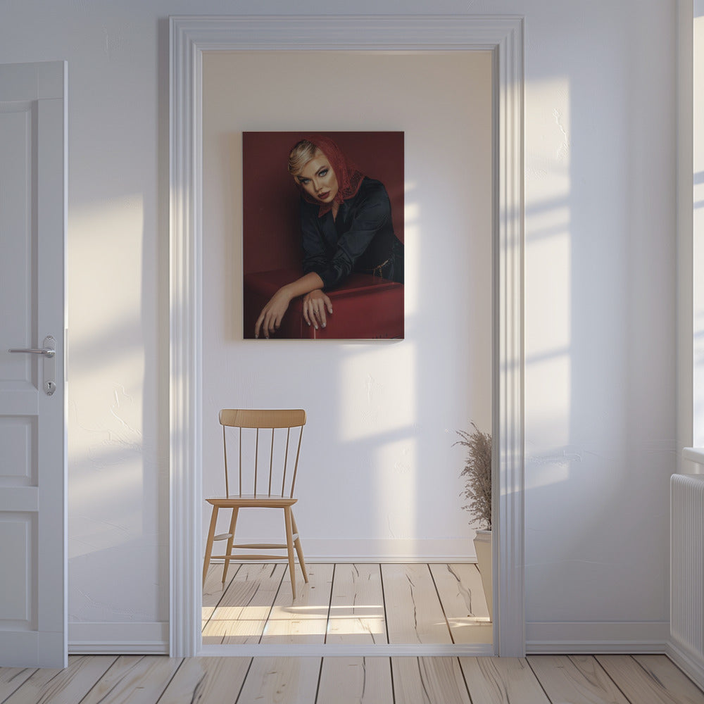 Rødt tørklæde! | Lærredsbilleder