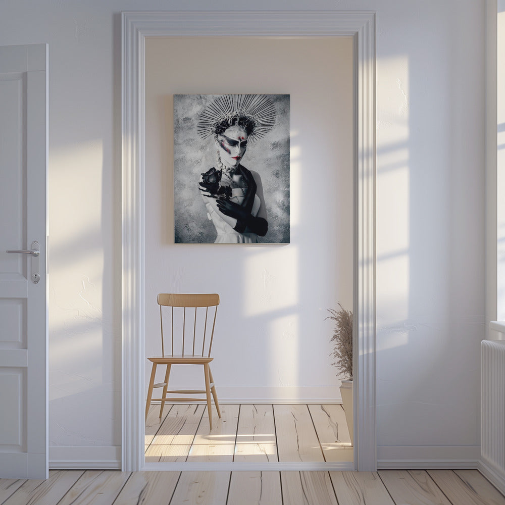 En smärtsam tagg på en svart ros | Canvas