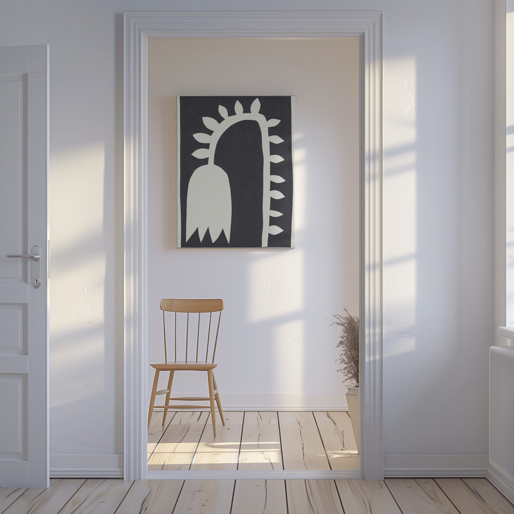 Svart tulpan #2 | Canvas