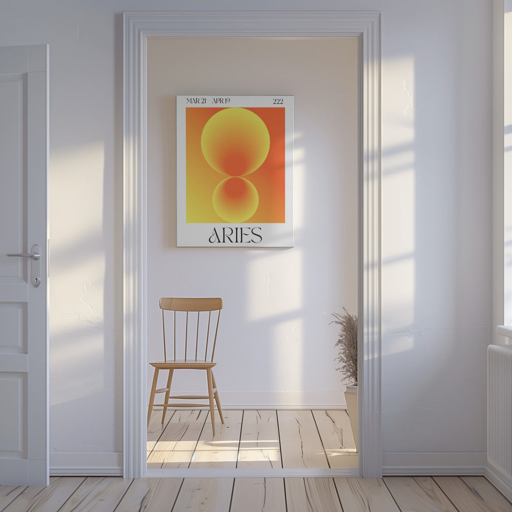 Verloopcirkels in oranje tinten | Canvasprints