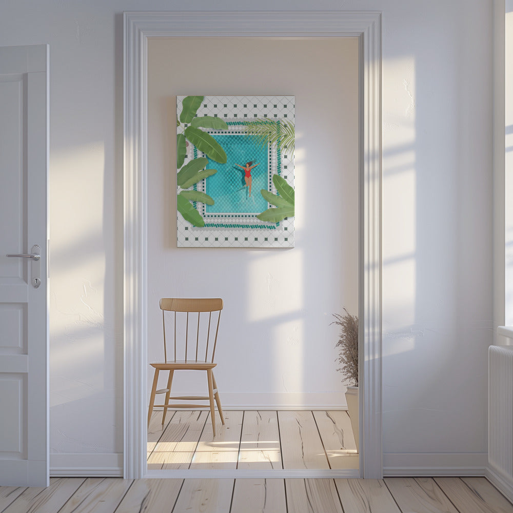 Riad Piscine | Tableaux sur Toile