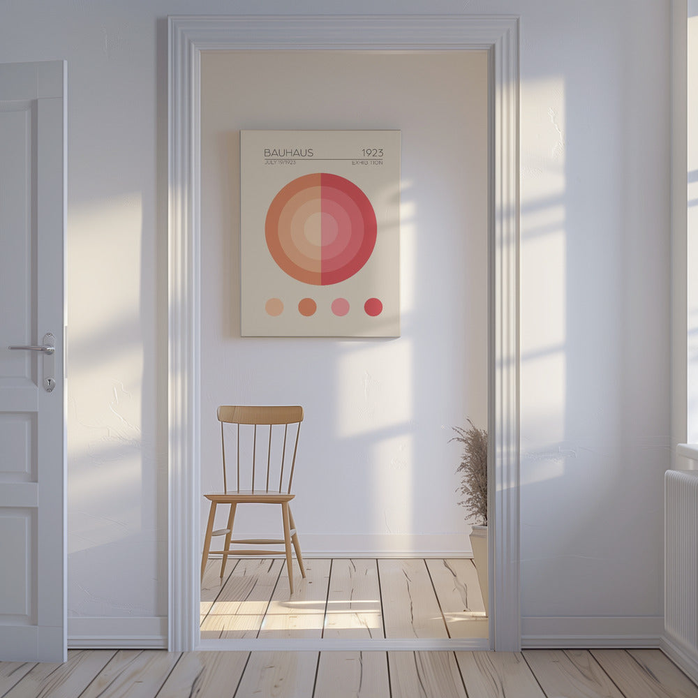 Bauhaus rosa leilighet | Lerretsbilder