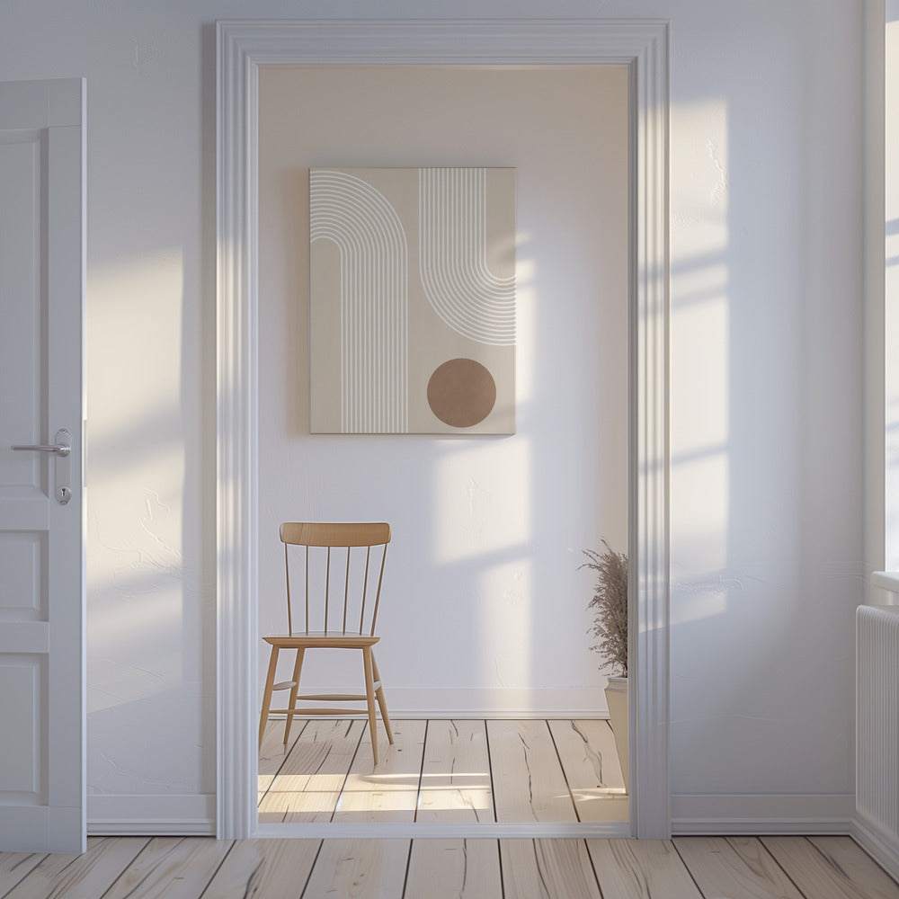 Beige boog Posters - Kunstdrukken | Canvasprints