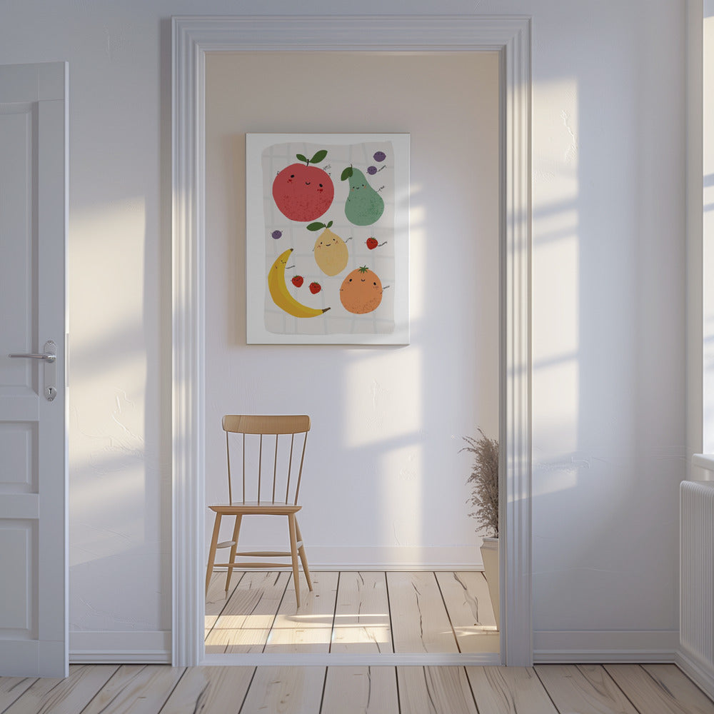 Obst Kinderposter | Leinwand