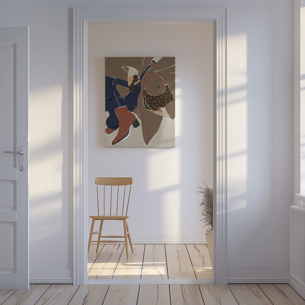 Impression artistique sur le thème de la mode d'automne par Ivy Green Illustrations | Tableaux sur Toile