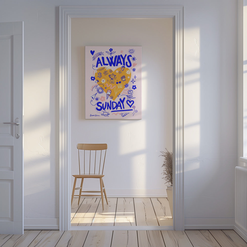 Altijd zondag | Canvasprints