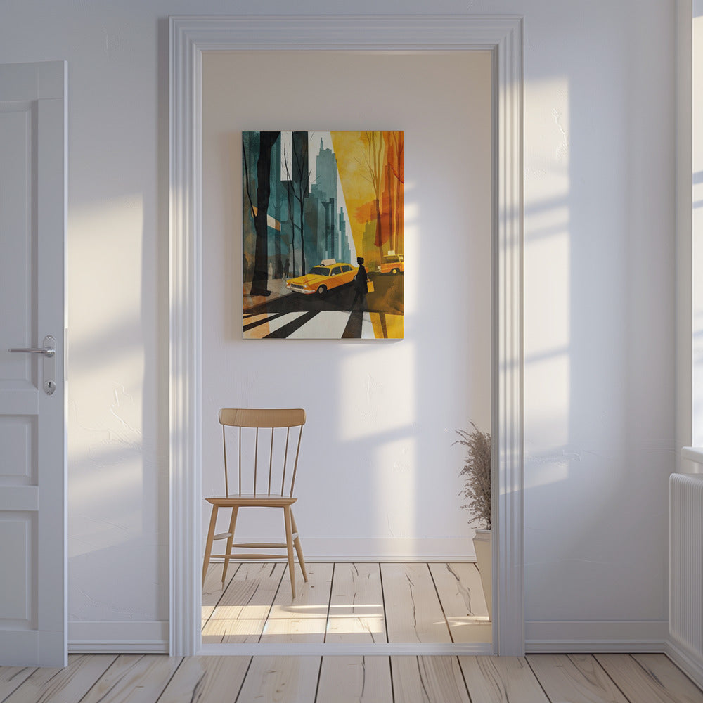 New York City aquarel digitaal schilderij (5) | Canvasprints