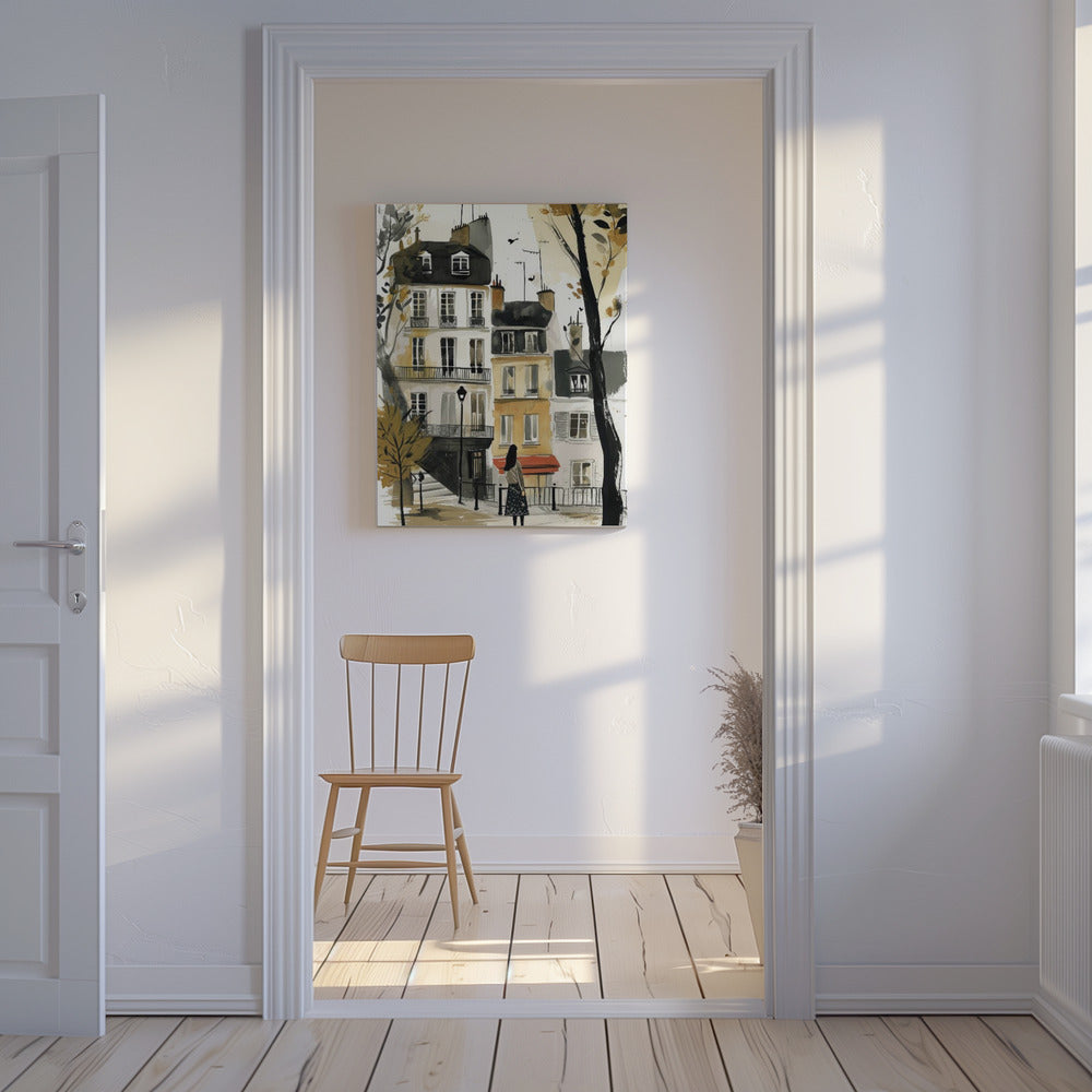 Pintura digital en acuarela de París (2) | Impresiones en Lienzo
