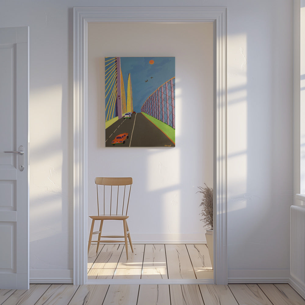 Conduire sur le pont Sunshine Skyway | Tableaux sur Toile