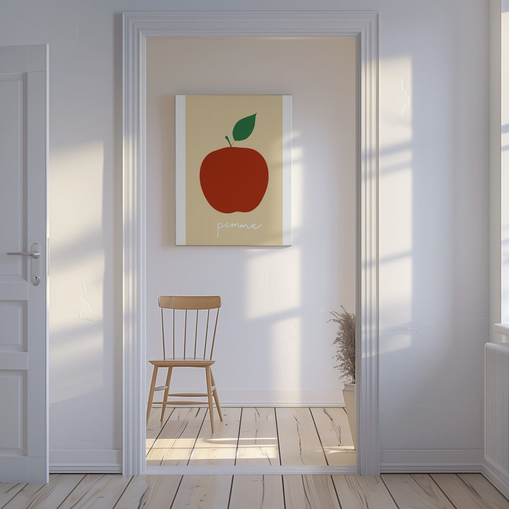 La Pomme (Bright Red) | Canvas