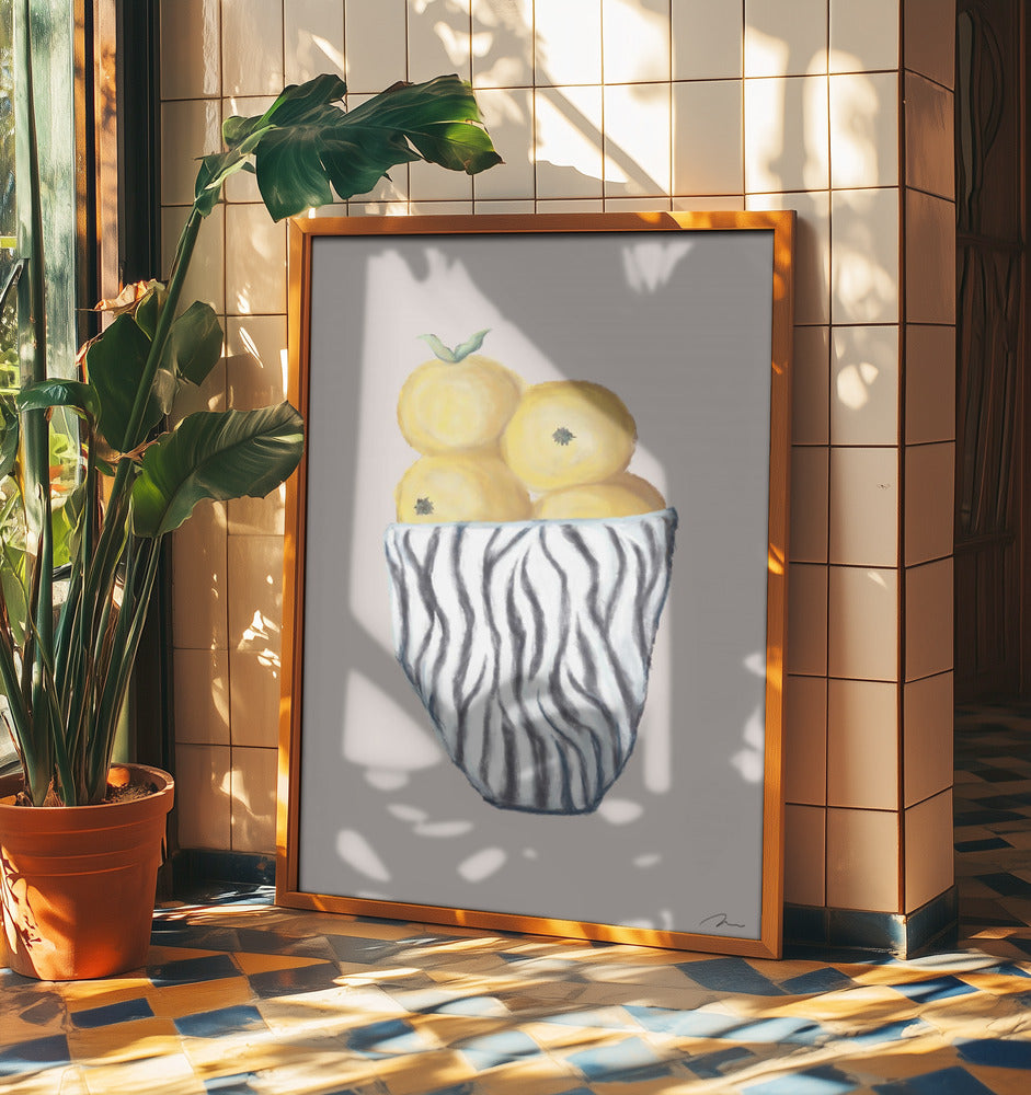 Zebraschale | Poster - Kunstdruck