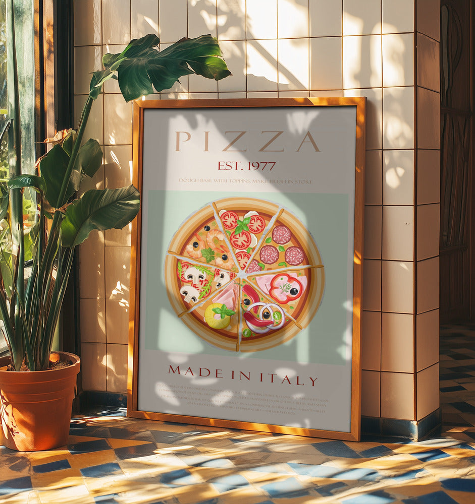 Pizza gegründet 1977 | Poster