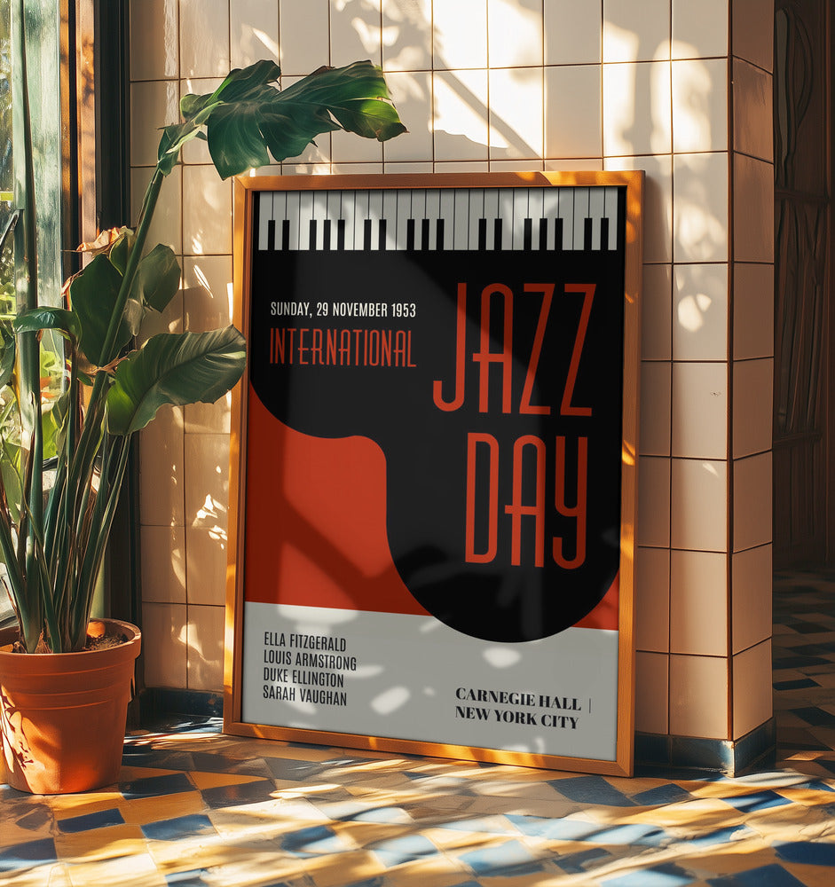 Jazzy Days   Dark Red | Poster