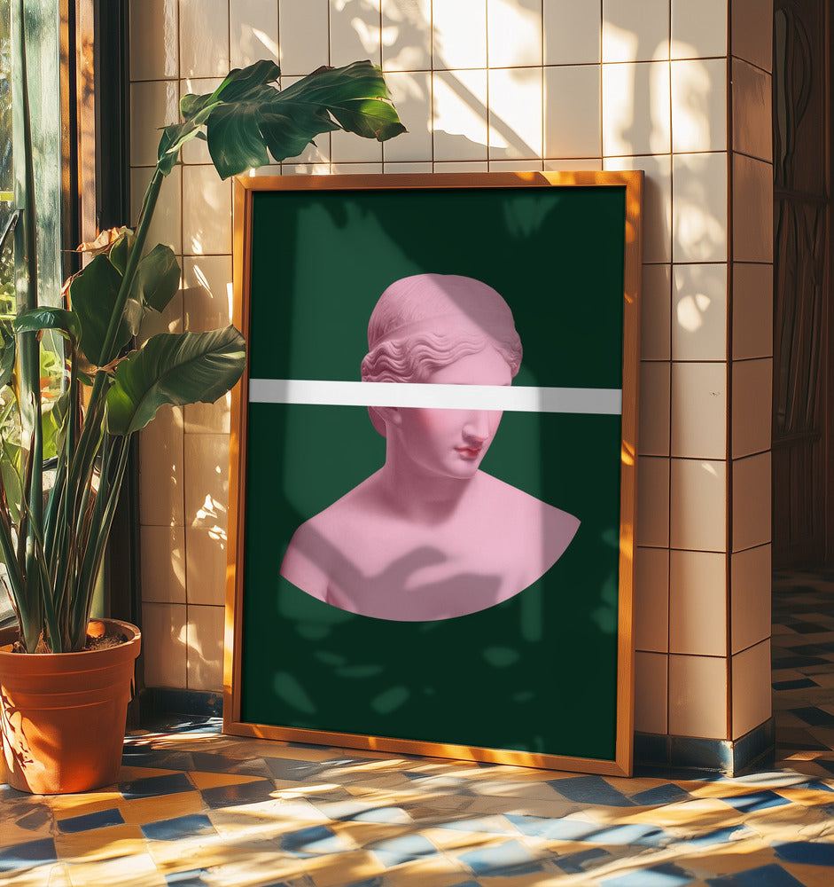 Pink and Green Artemis | Poster