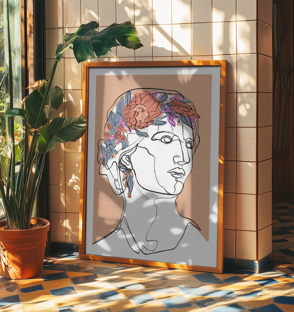 Blumensilhouette | Poster