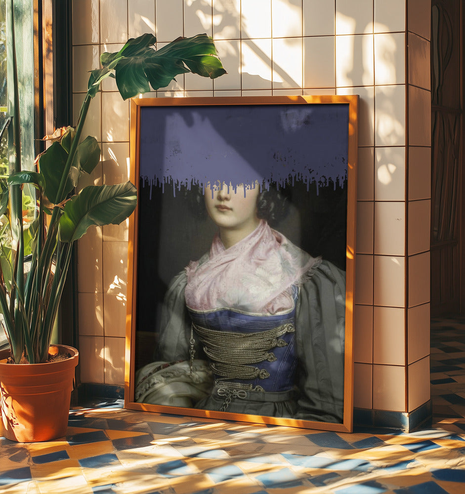 Portrait of Vintage Woman Collage | Poster