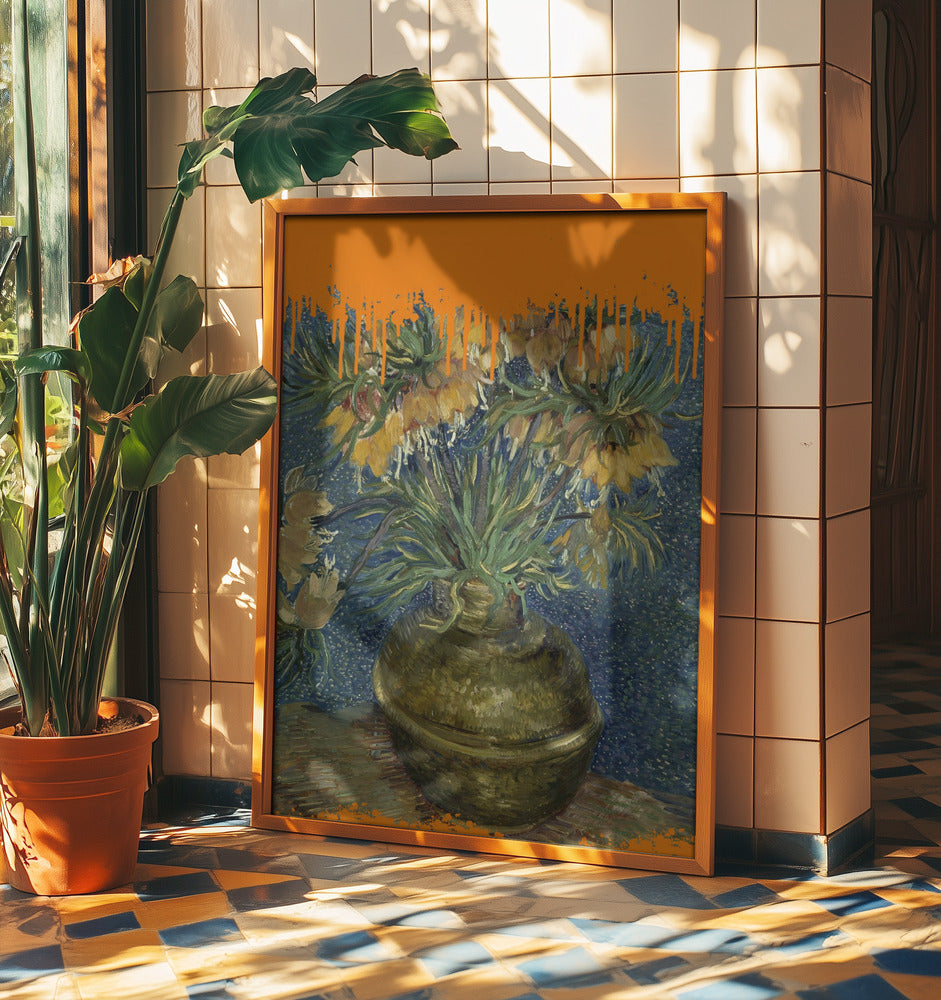 Collage Sunflowers and the splash Van Gogh | Poster