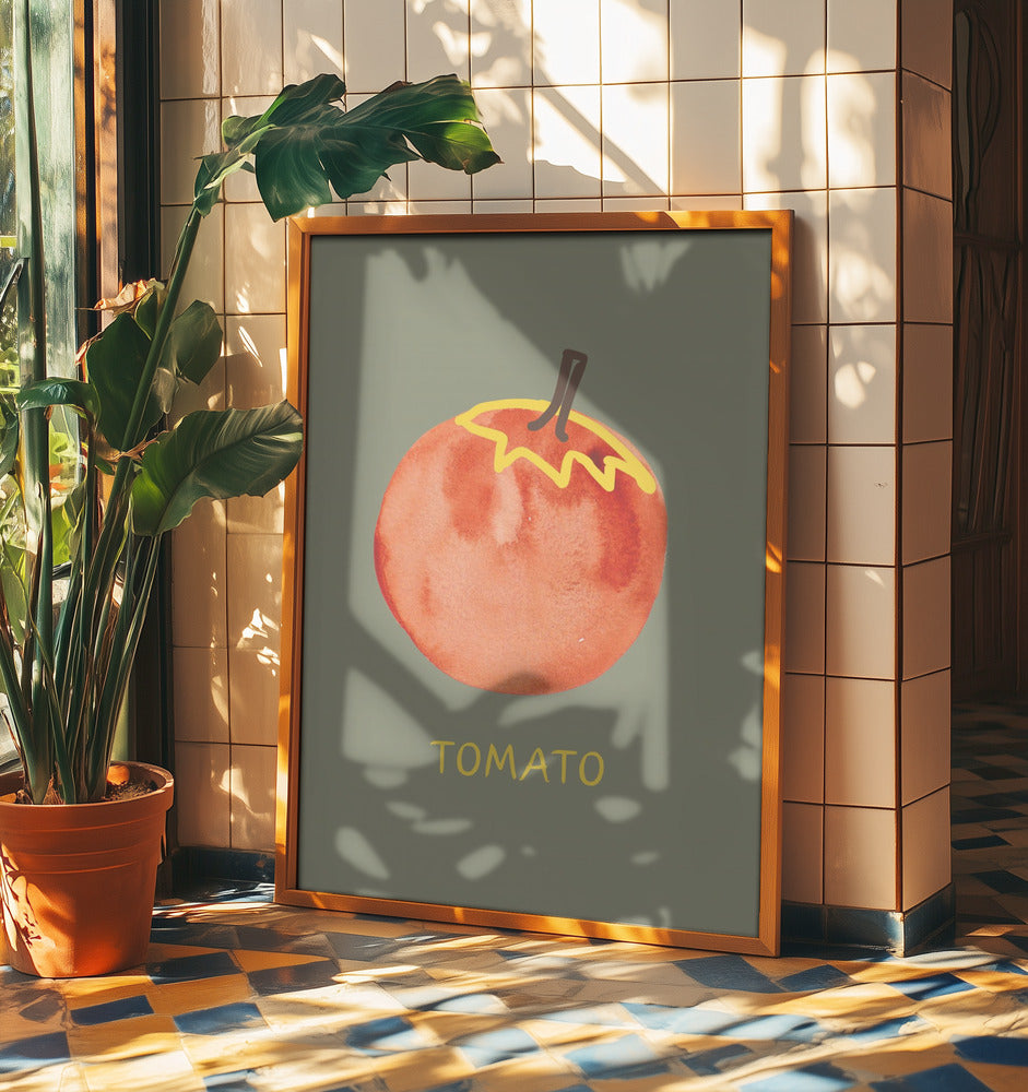 Tomate in Grün | Poster