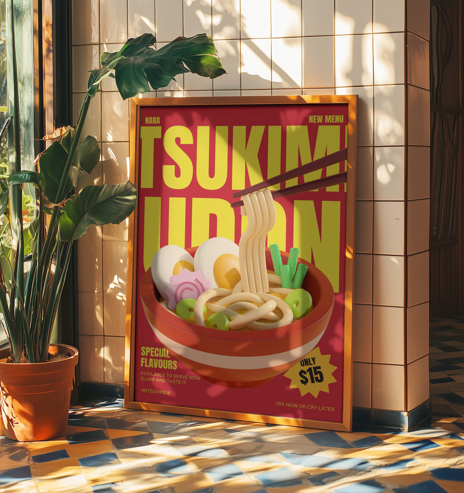 Tsukimi Udon Menu | Poster