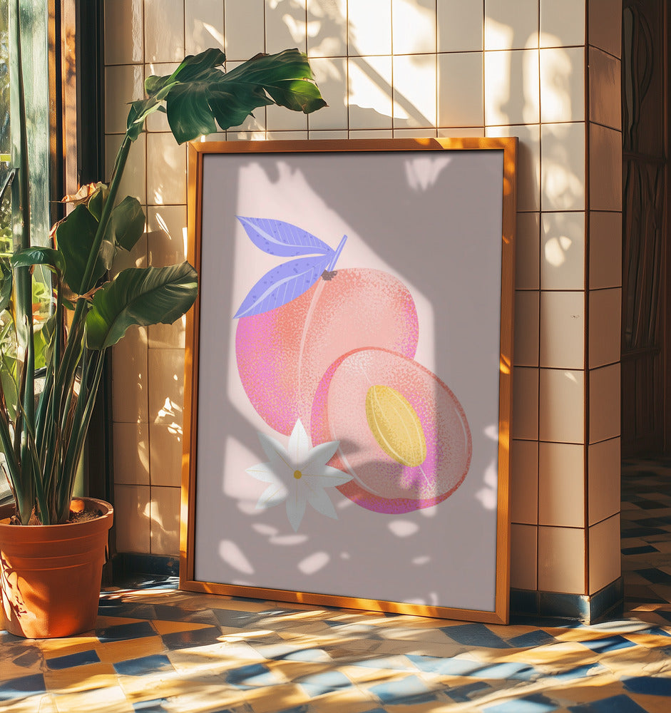 Textured Peach | Poster