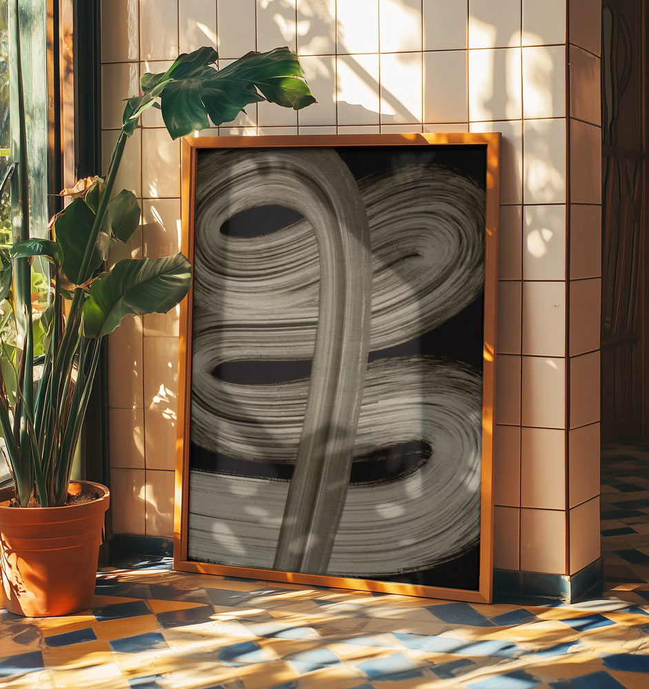 Beige streck nr 4 | Poster