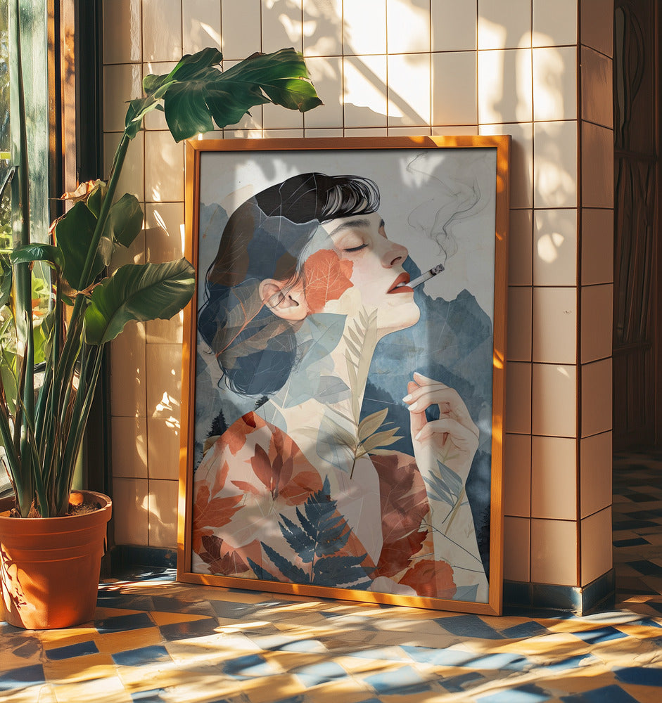 Smoking Woman art | Poster
