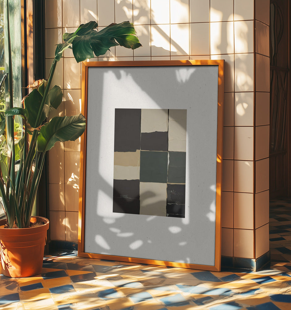 Textured Grid Harmony | Poster
