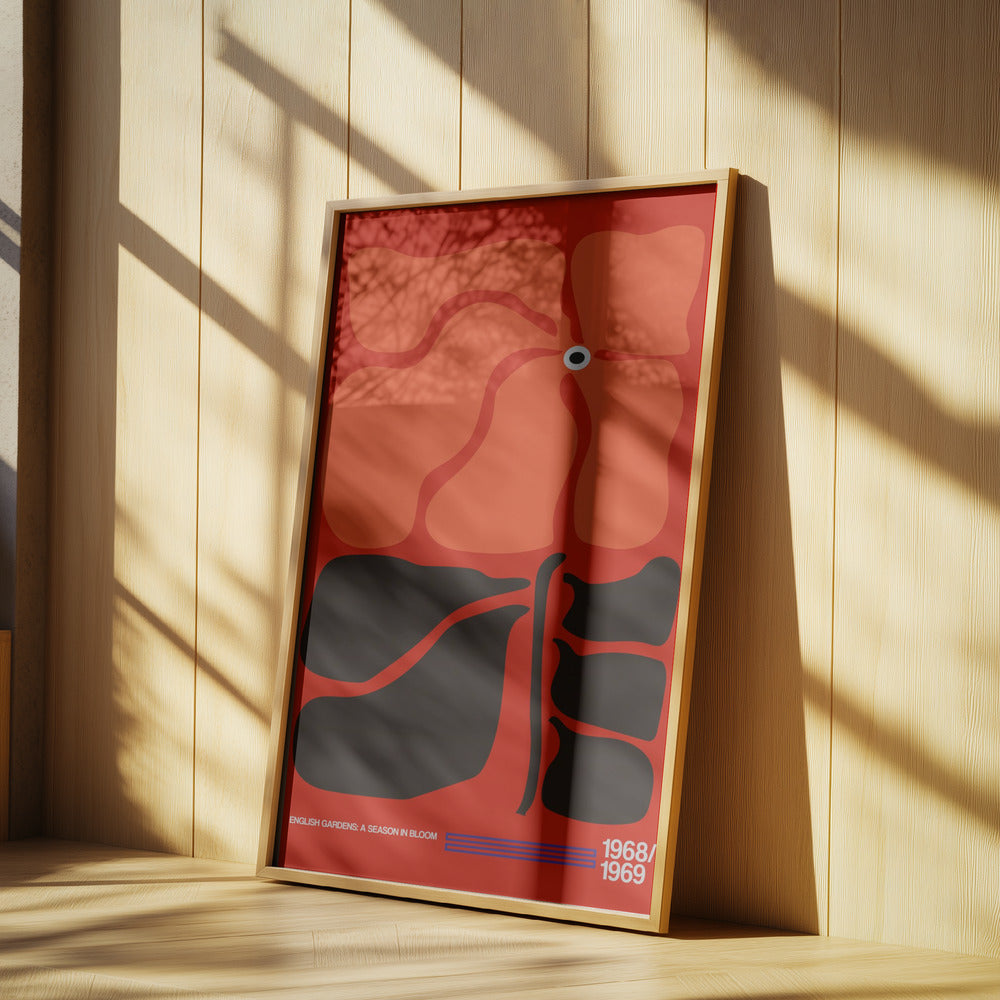 English Gardens Red/Orange | Poster