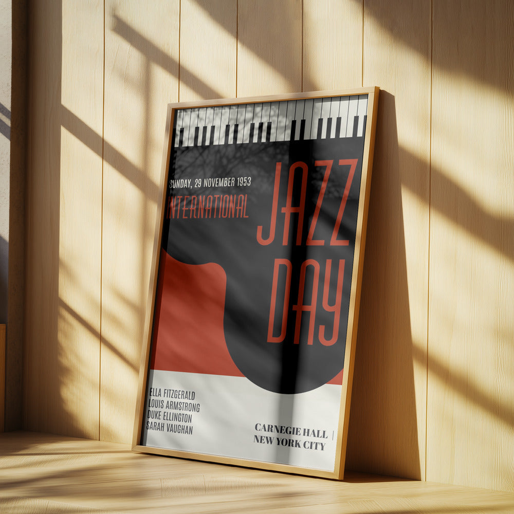 Jazzy Days   Dark Red | Poster