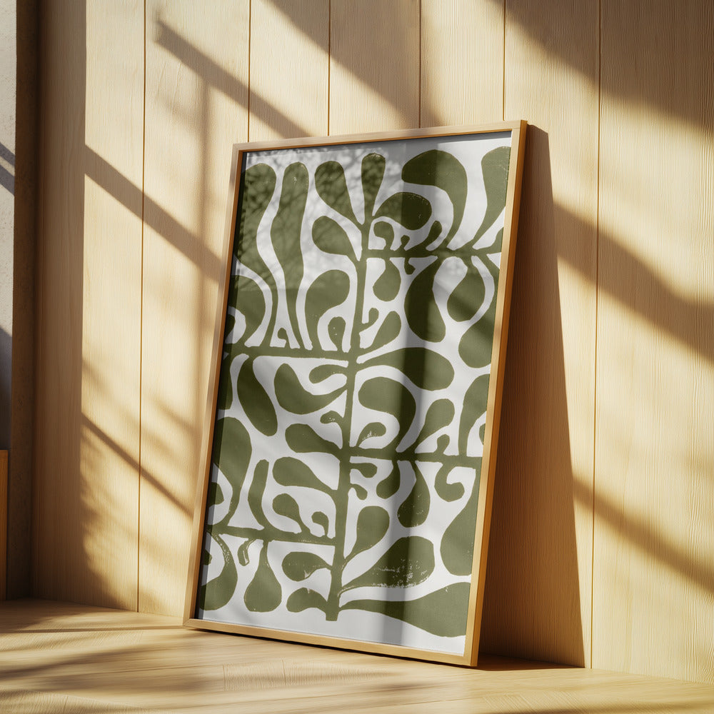 Linocut Plant #1 | Poster
